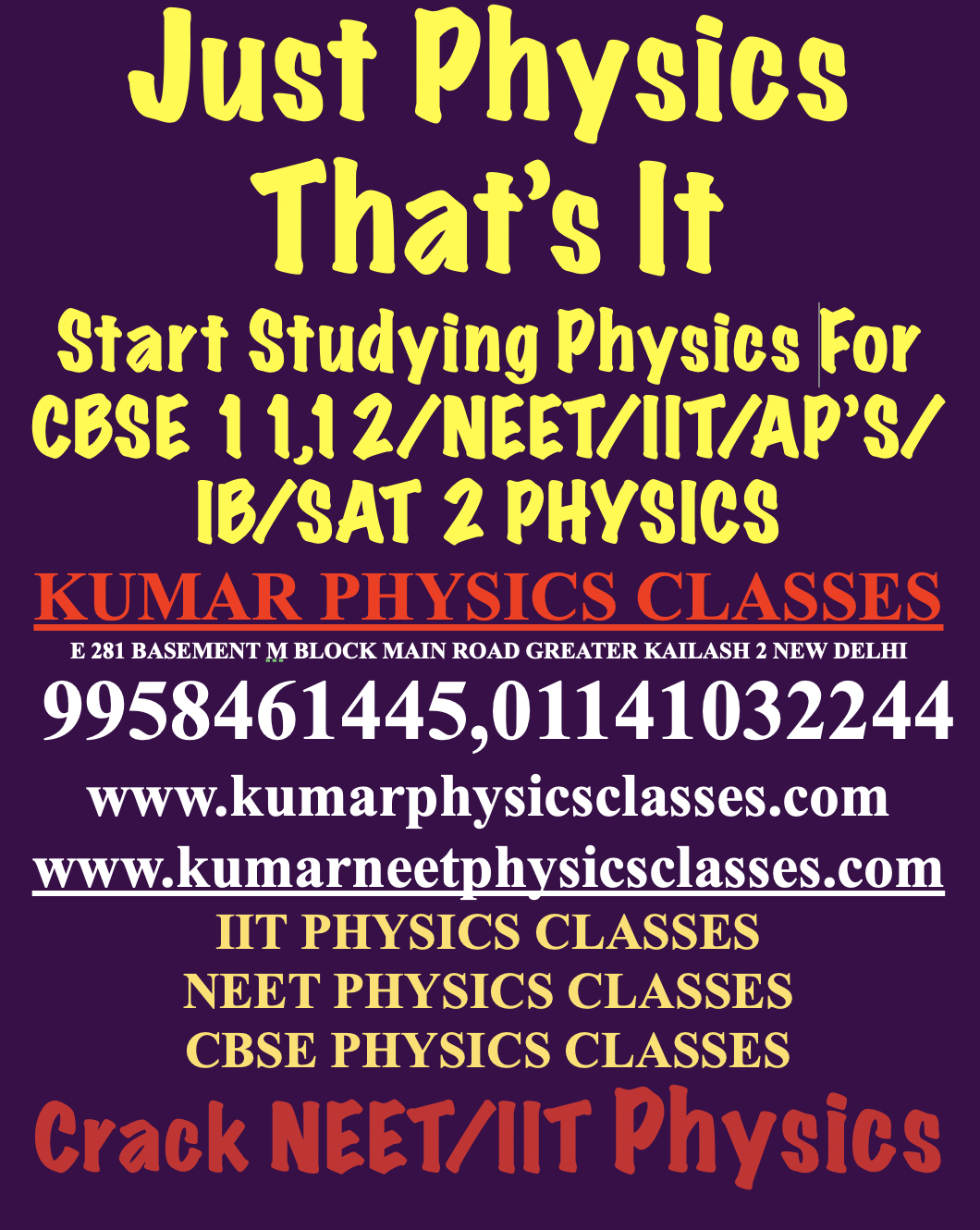 physics tutor in Kalkaji
